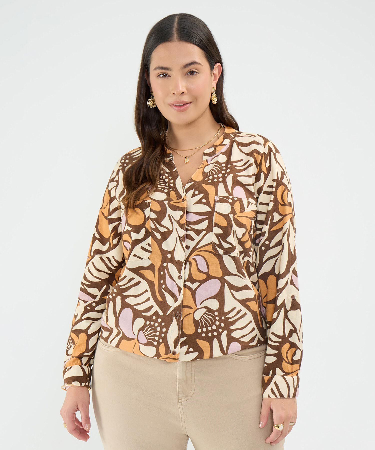 Blusa Estampado Botánico