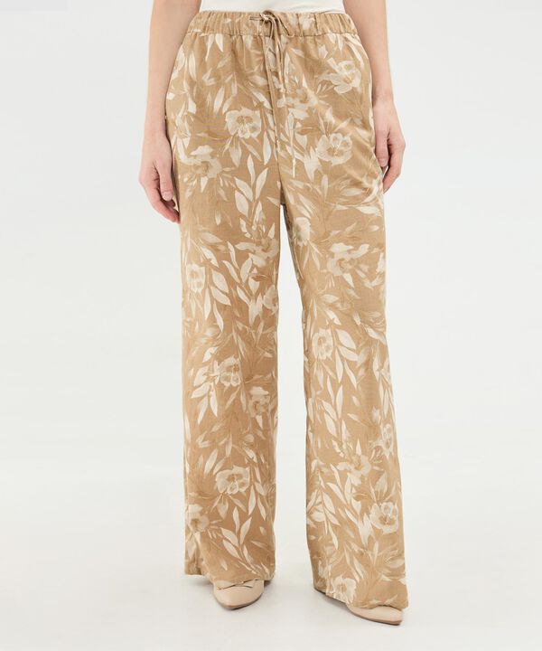 Pantalon En Lino Estampado image number null