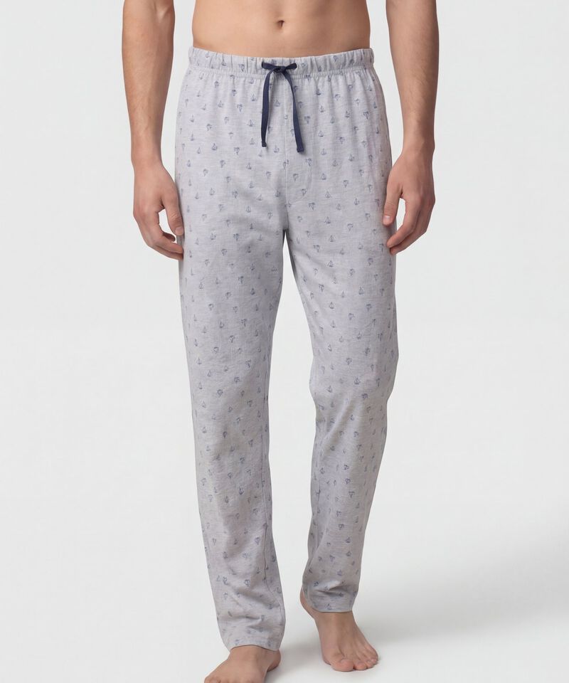 Pijama Con Camiseta De Cuello Redondo Para Hombre