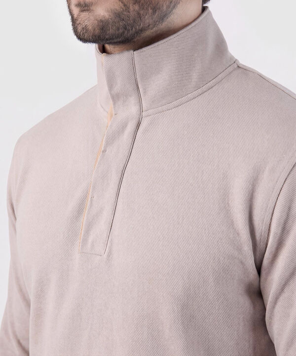 Buzo con Cuello de Botones para Hombre