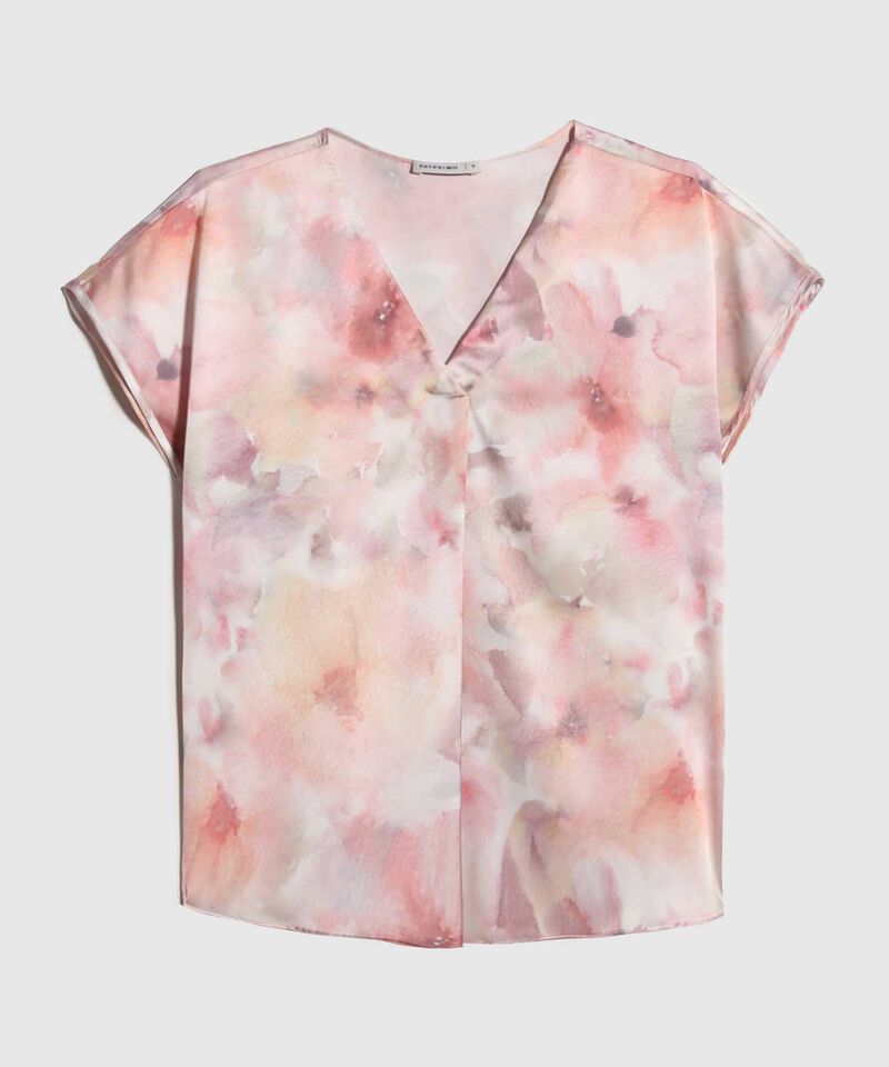Blusa Estampada Escote en V