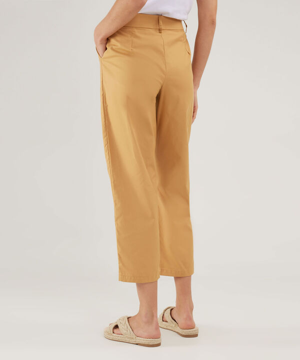 Pantalón Tipo Baggy Unicolor, Tiro Alto Con Prenses En Delantero, Serena