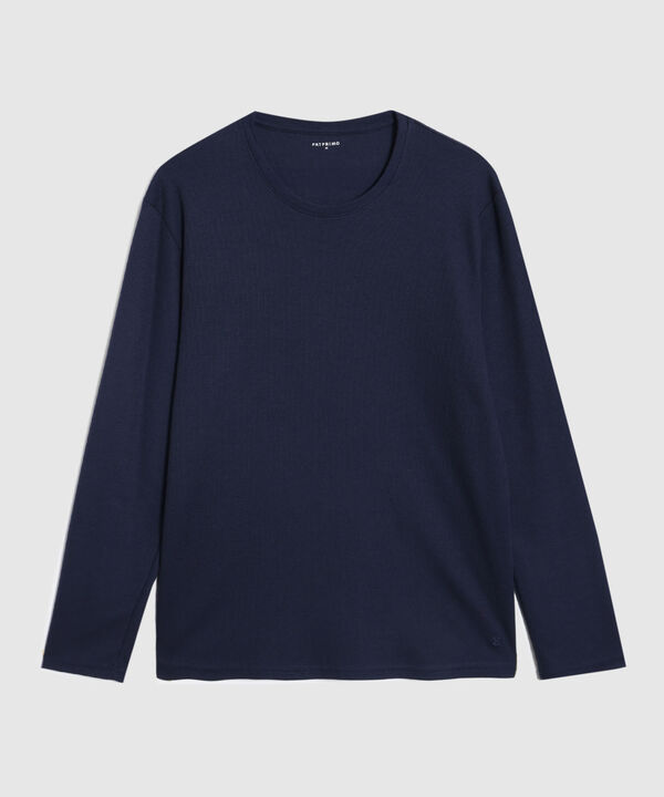 Pijama De Dos Piezas Con Camiseta Manga Larga Y Pantal&oacute;n