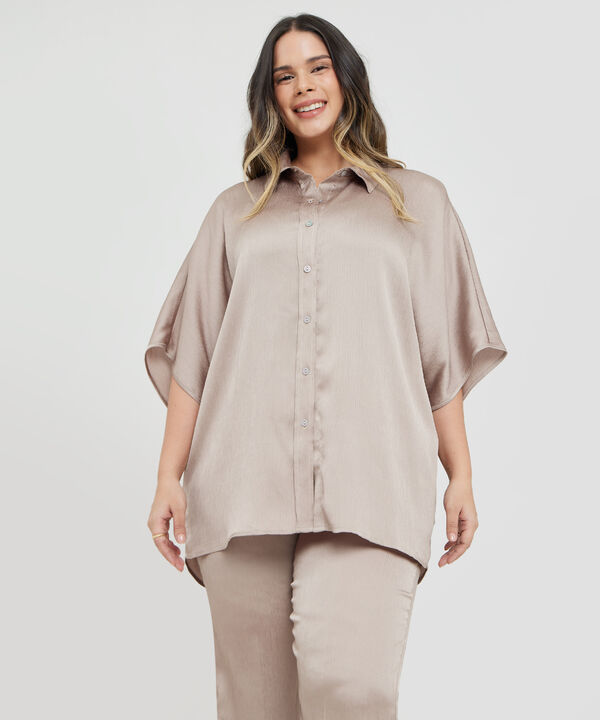 Camisa Manga Corrida Amplia