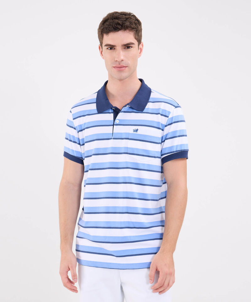 Polo Cuello Tejido Con Bolsillo