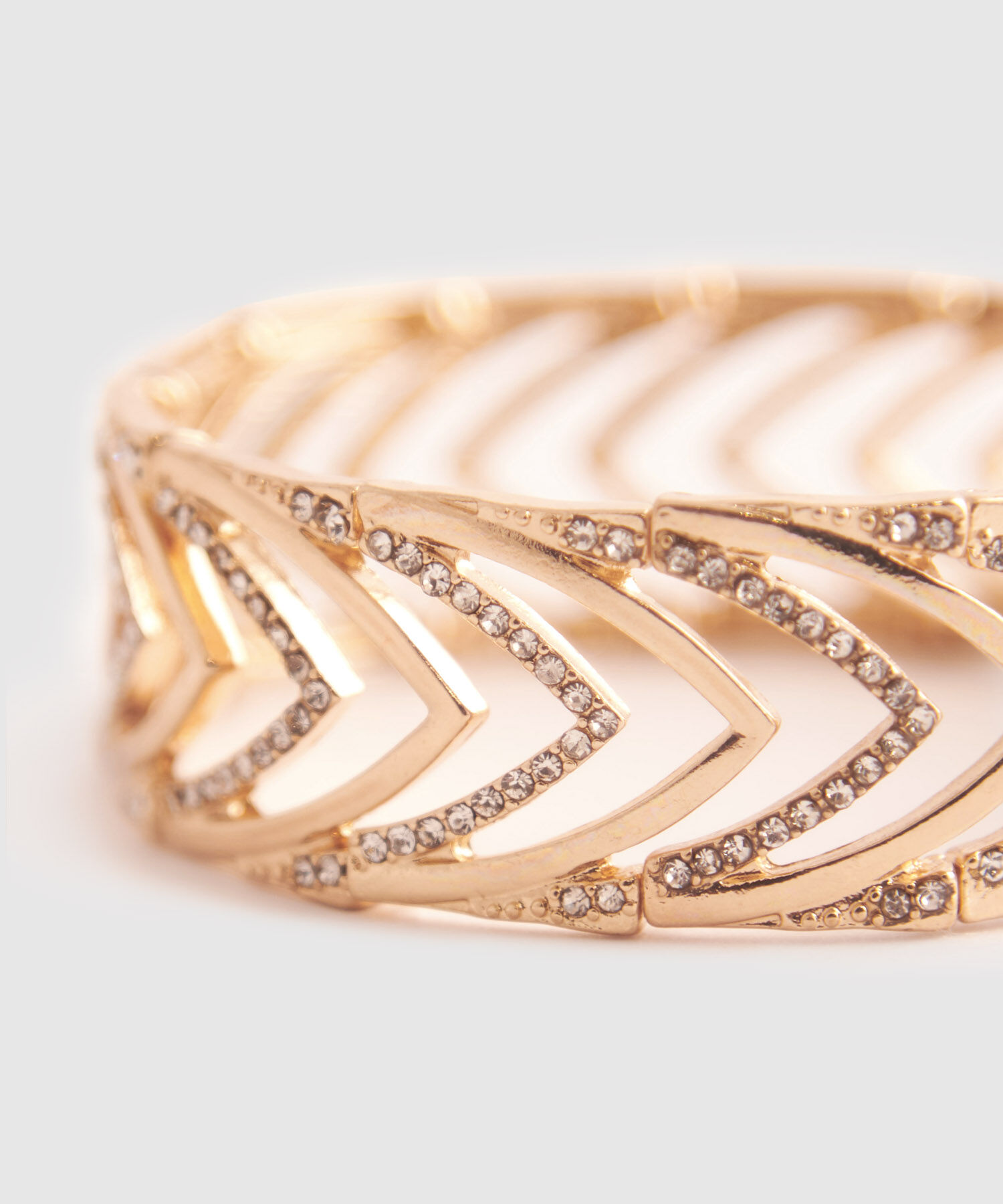 Brazalete R&iacute;gido Con Apliques Para Mujer