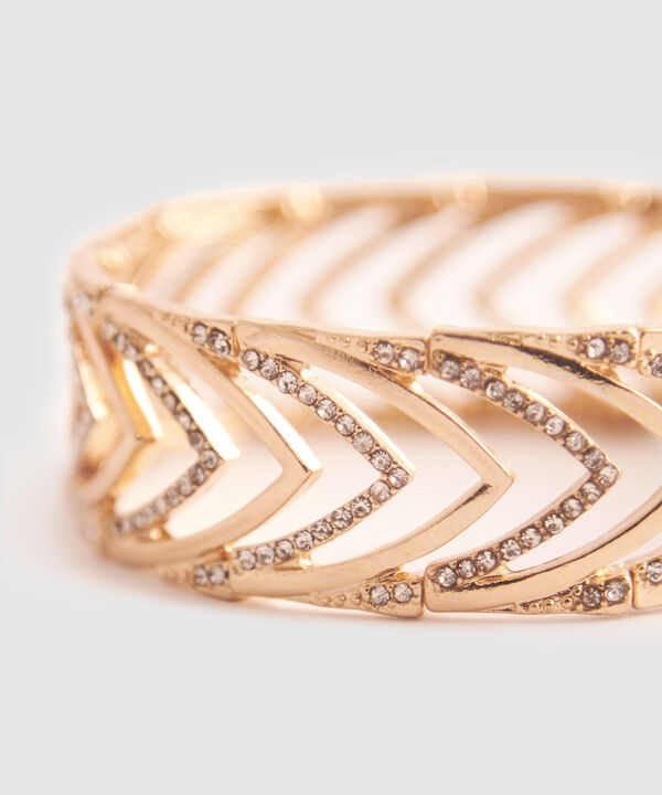 Brazalete R&iacute;gido Con Apliques Para Mujer