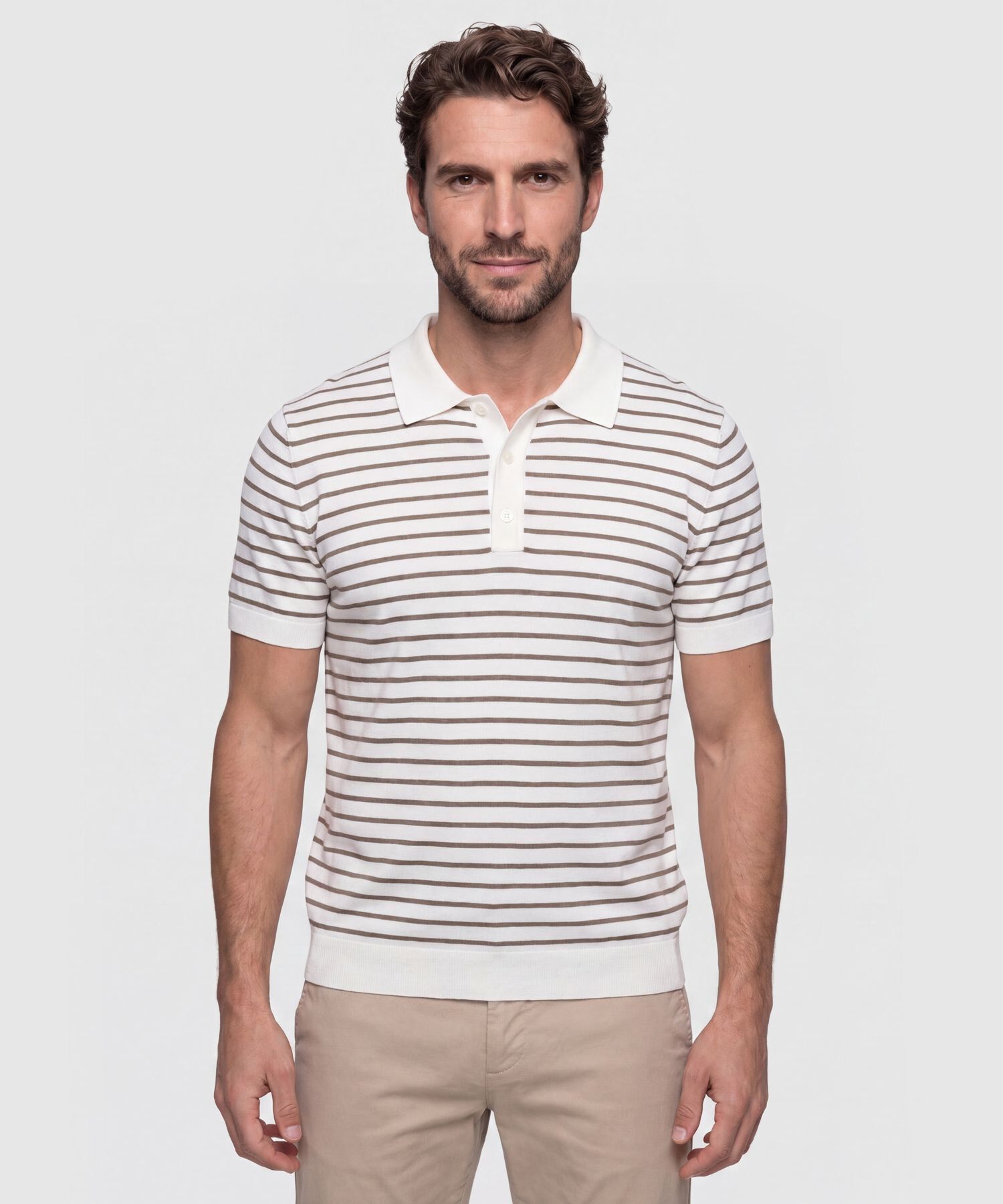 Polo Tejida Para Hombre