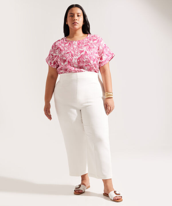 Pantalón Culotte con prenses