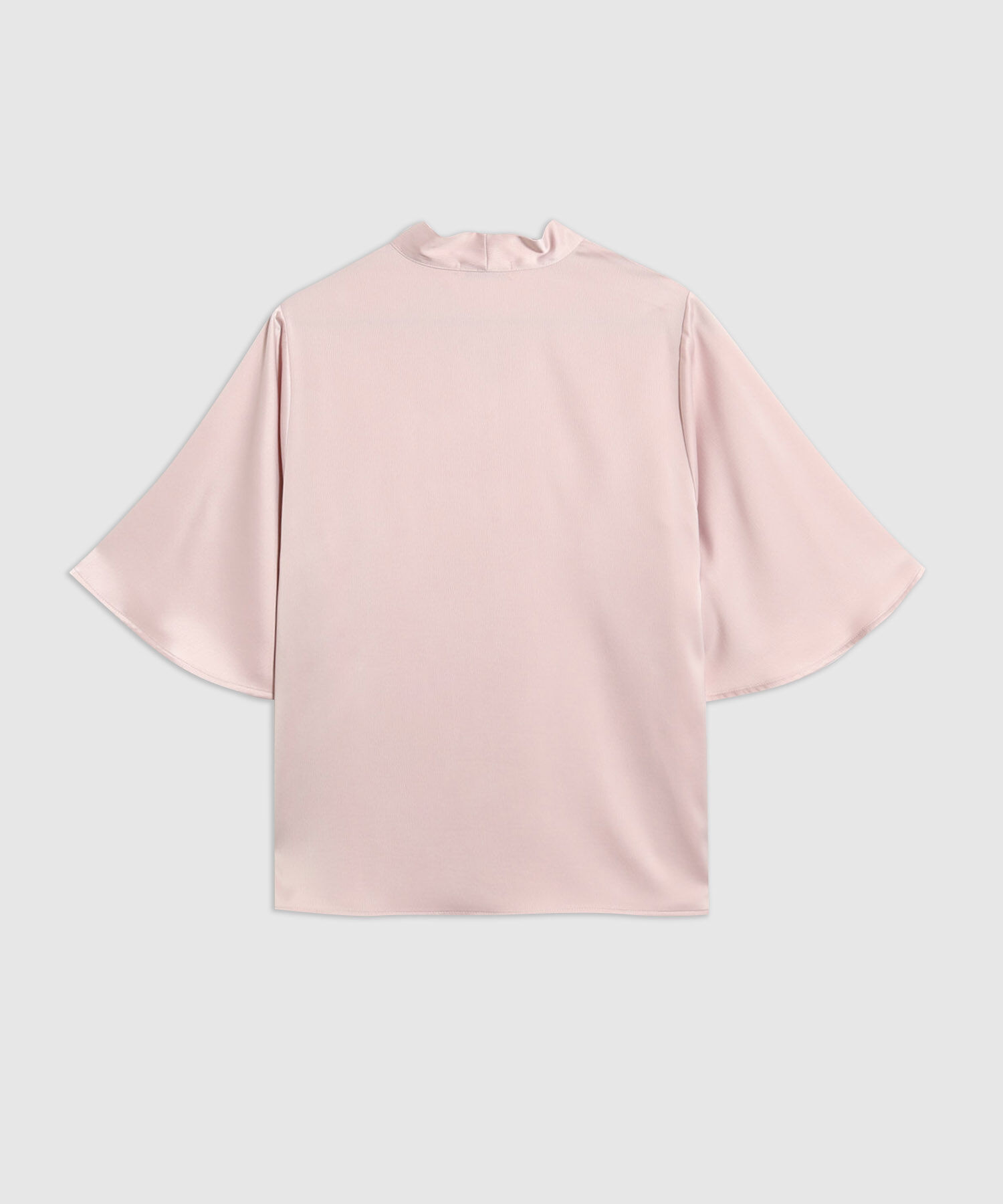 Blusa Con Lazada Al Cuello Para Mujer Curvy