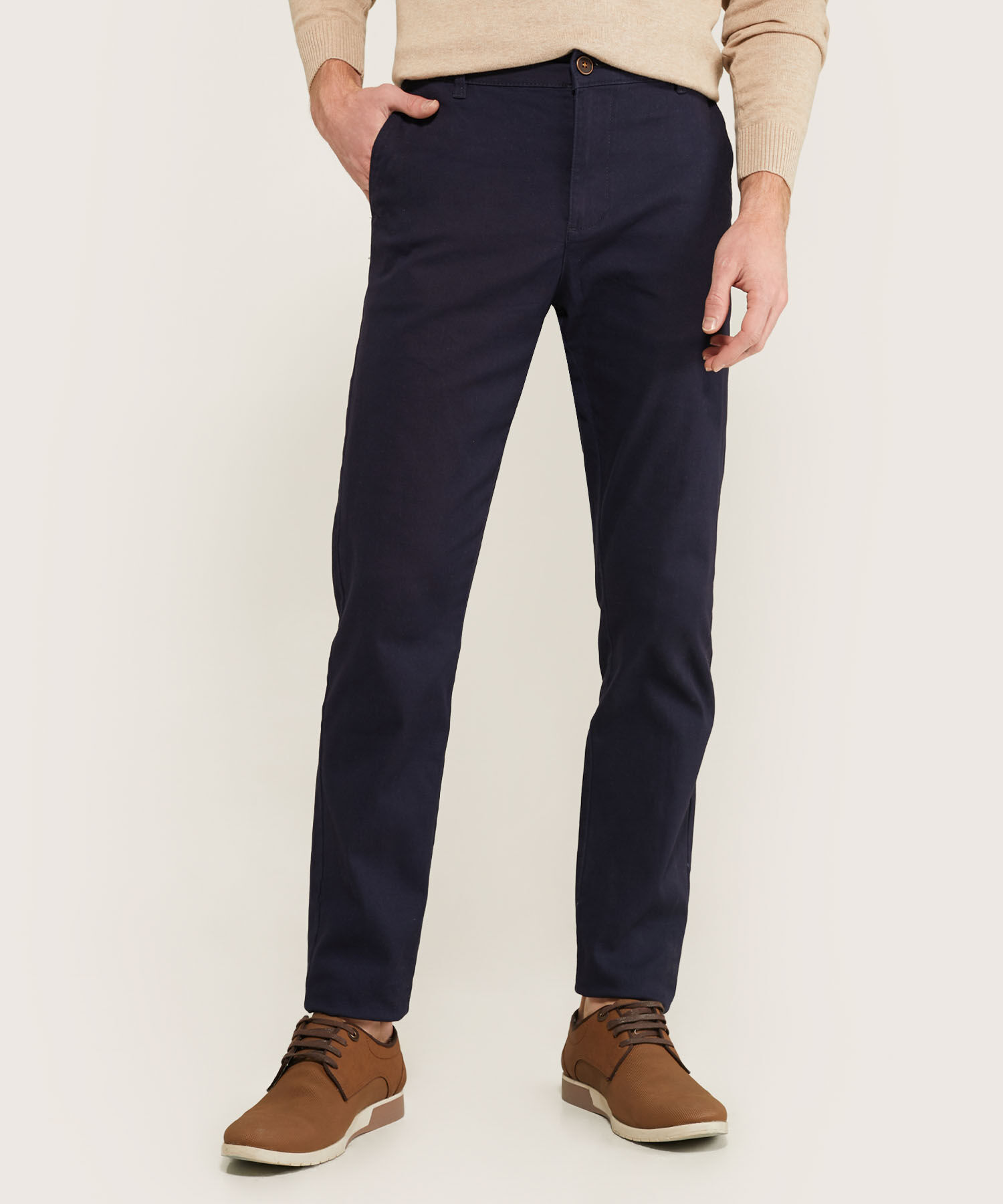 Pantalón Chino Slim Fit Unicolor