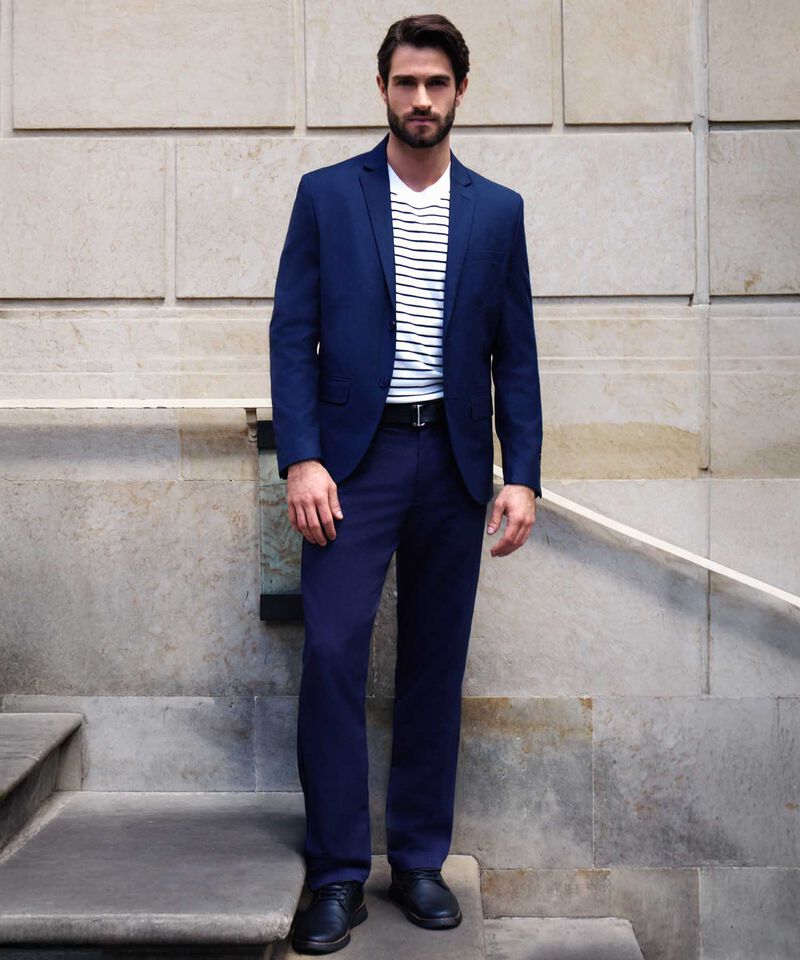 Pantal&oacute;n Unicolor Para Hombre