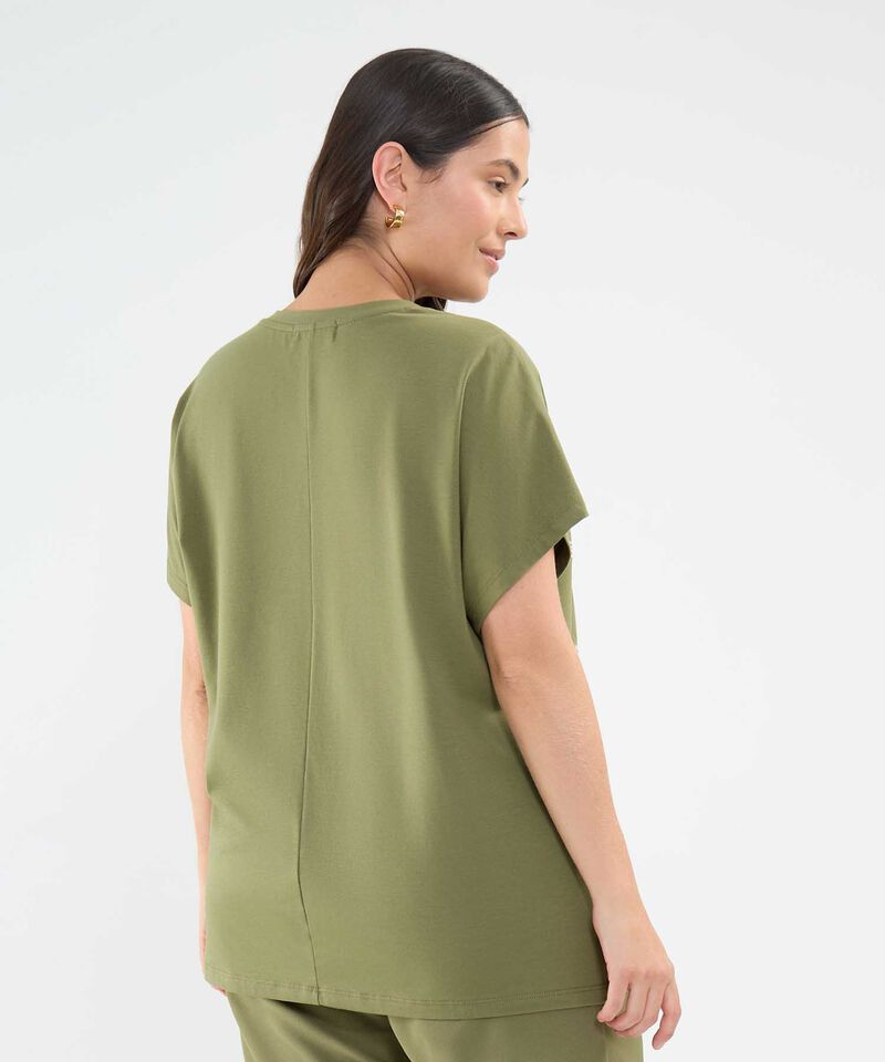 Camiseta Bordado Floral