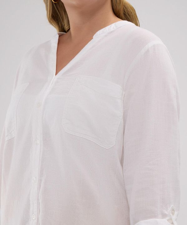 Blusa con Cuello Mao