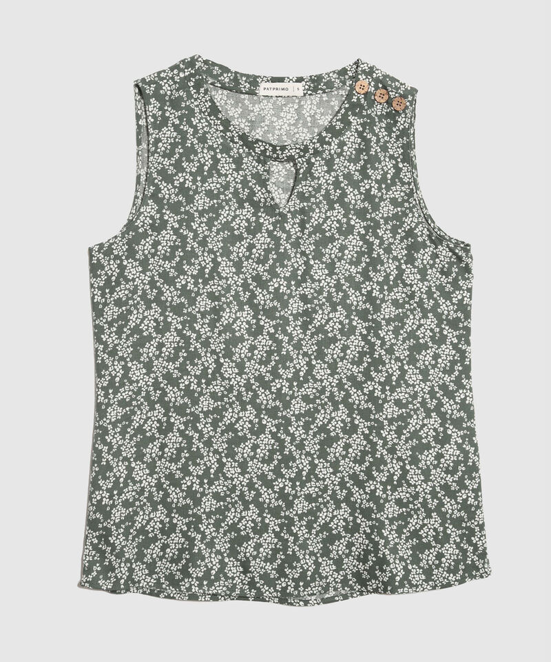 Blusa Estampada Manga Sisa