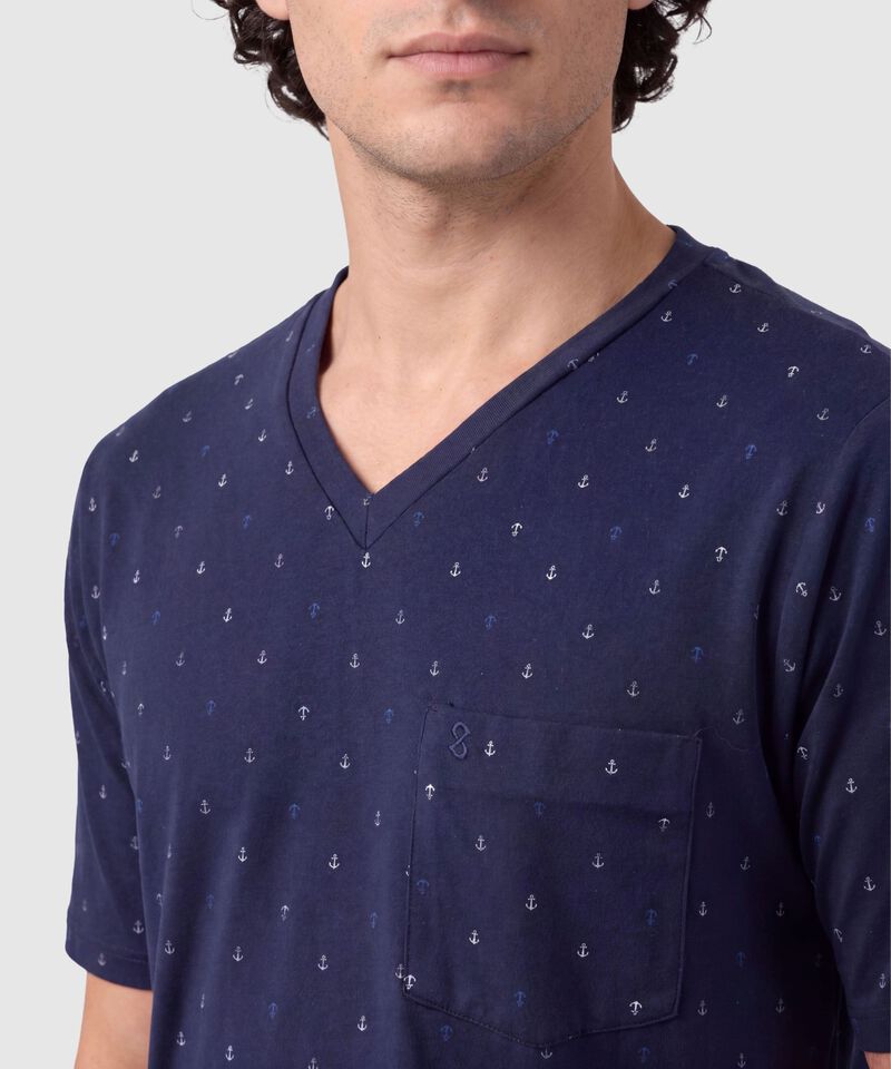 Pijama Corta con Estampado para Hombre