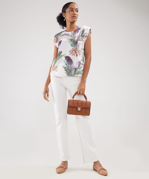 Blusa Estampada Manga Sisa image number null