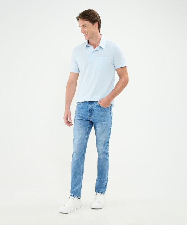 Polo Unicolor Cuello Maquina image number null