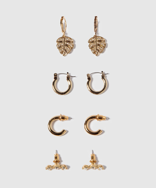 Aretes Set X 4 Pares De Aretes Ref. Kf232-0437