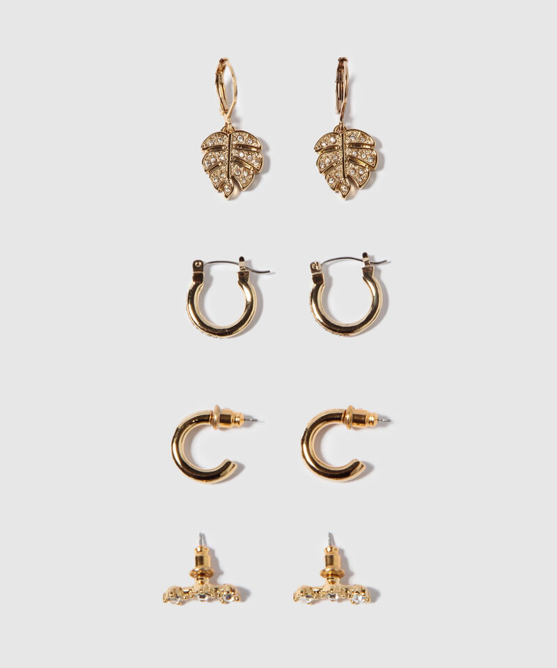 Aretes Set X 4 Pares De Aretes Ref. Kf232-0437