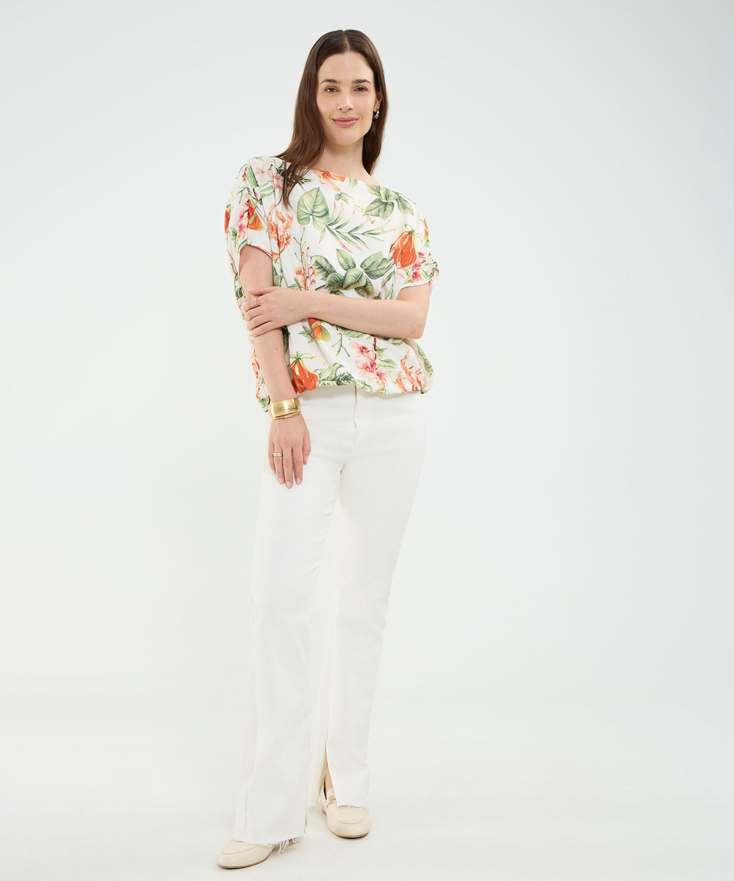 Blusa Estampado Tropical