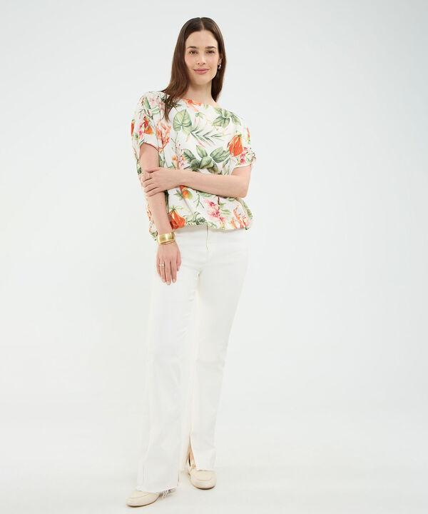 Blusa Estampado Tropical image number null