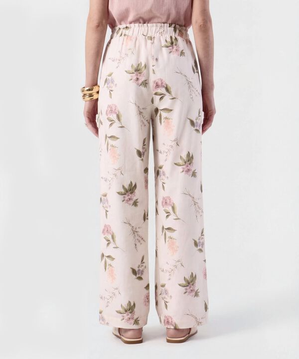 Pantal&oacute;n Wide Leg De Cintura El&aacute;stica Para Mujer