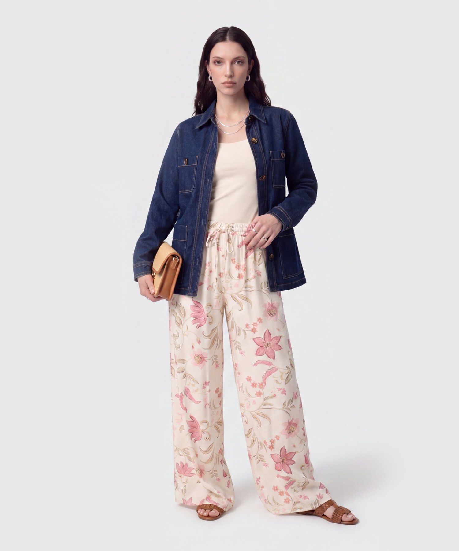 Pantal&oacute;n Fluido Estampado Para Mujer