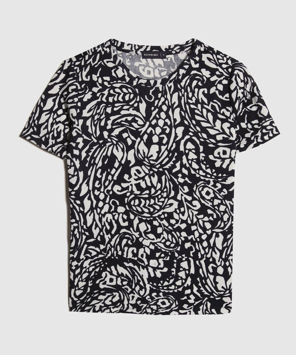 Camiseta Manga Corta Cuello Redondo Estampada