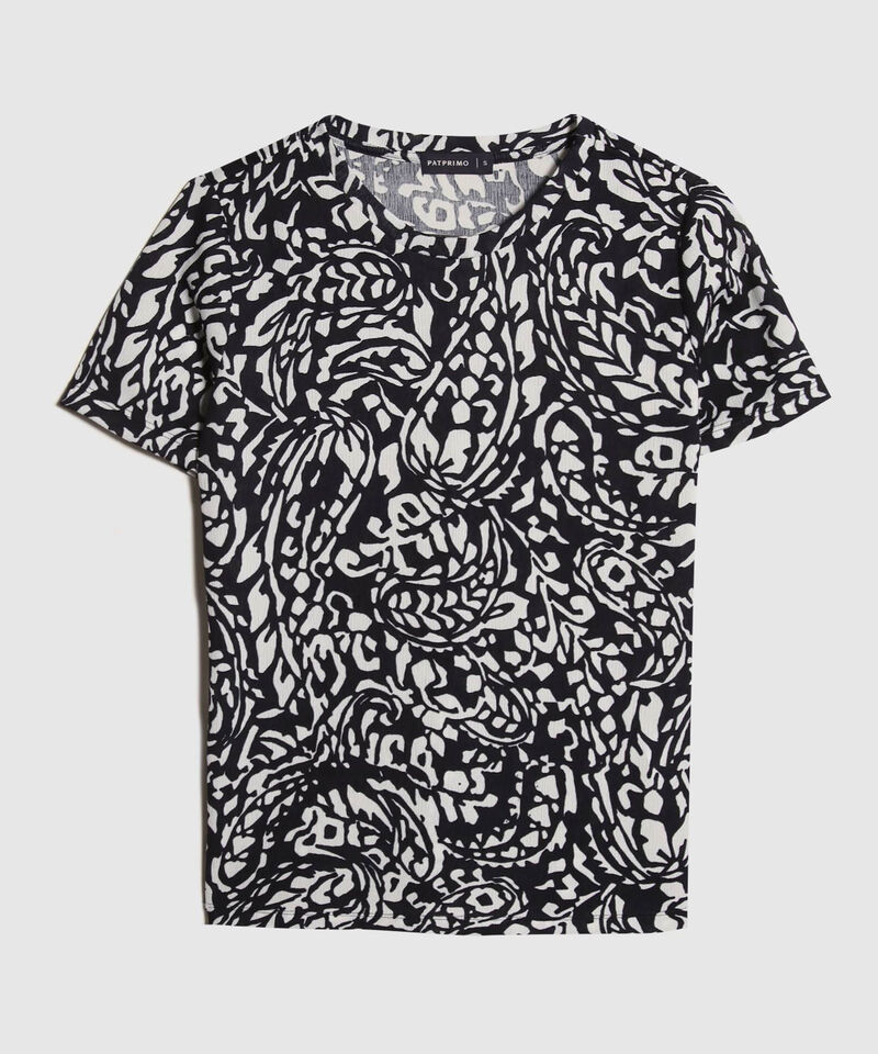 Camiseta Manga Corta Cuello Redondo Estampada