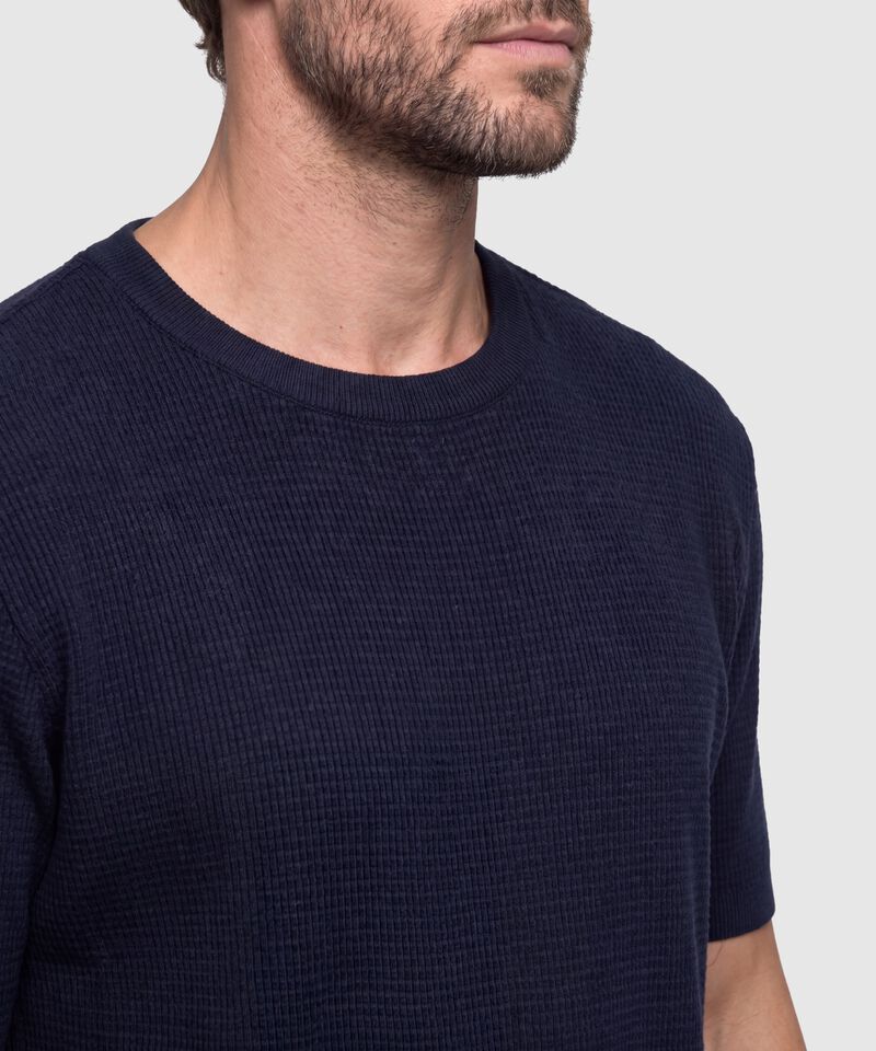 Camiseta Tejida Cuello Redondo Hombre
