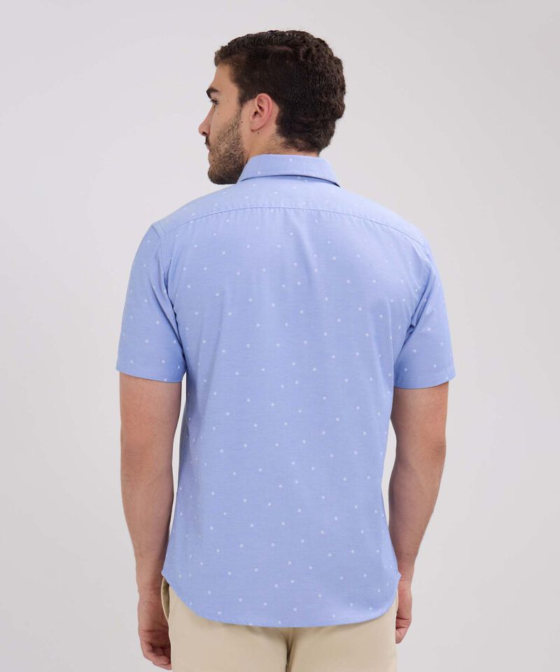 Camisa Manga Corta Estampada Con Bolsillo