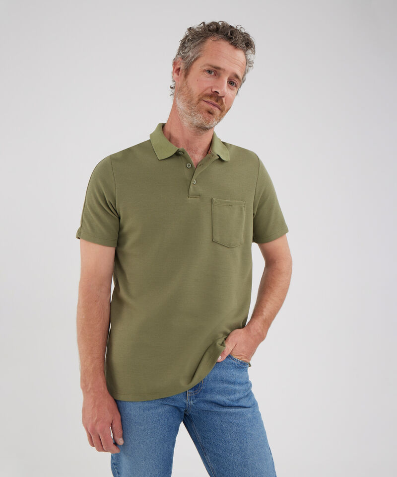 Polo Con Bolsillo Unicolor