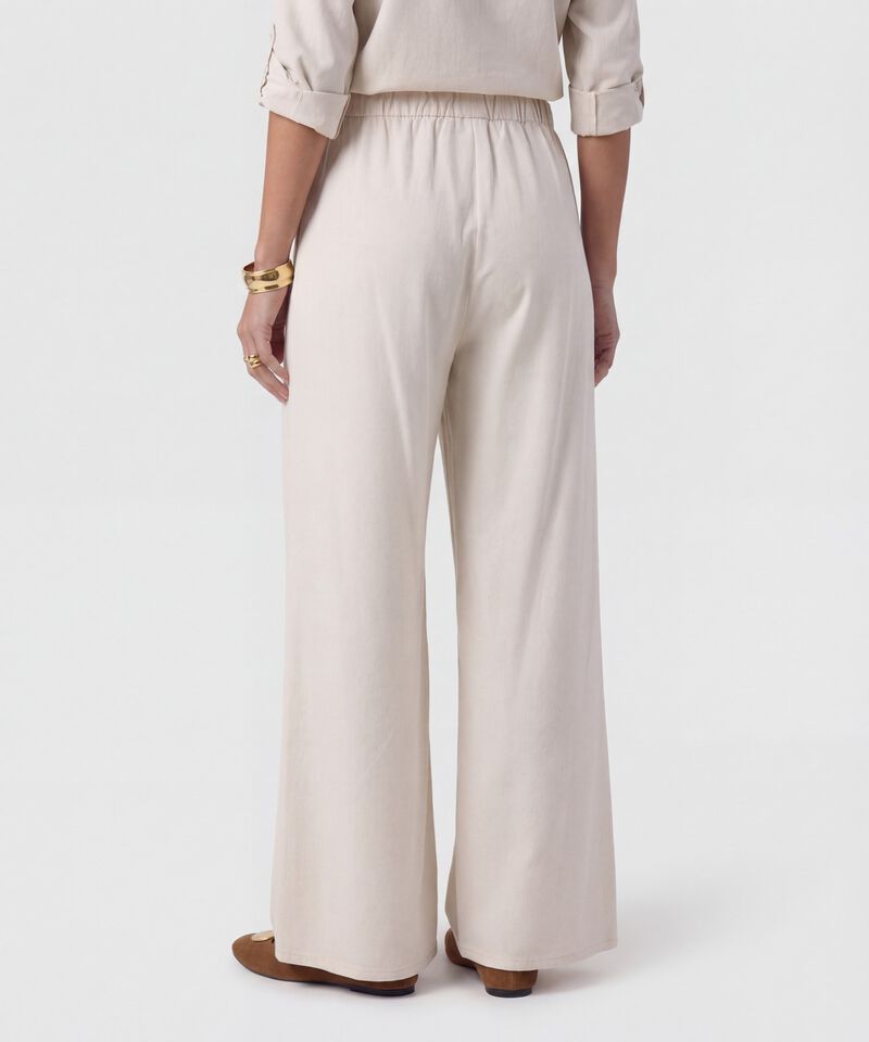 Pantal&oacute;n Fluido Con Cintura El&aacute;stica Para Mujer