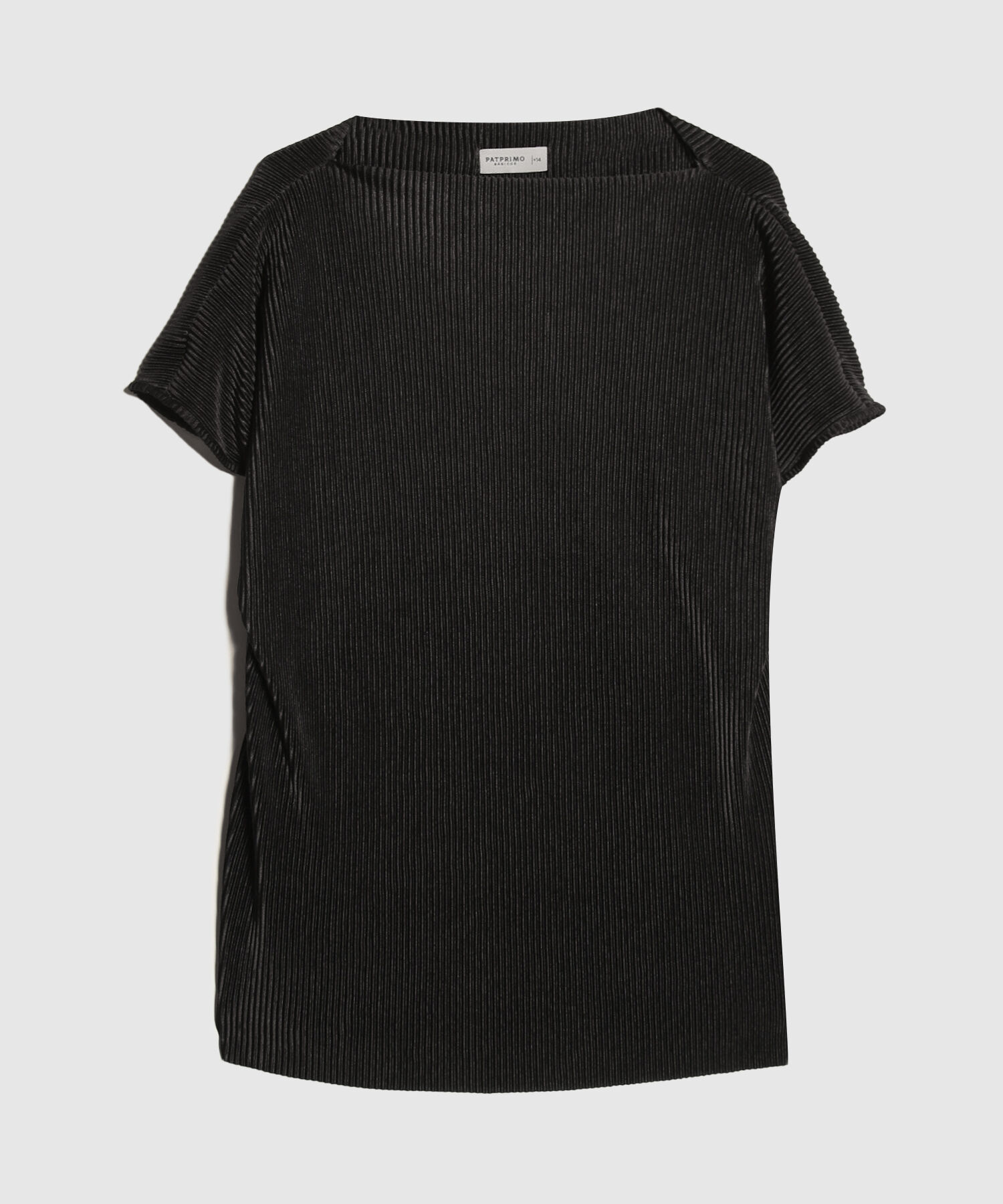 Camiseta Plisada Unicolor