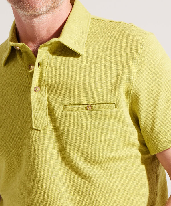 Polo Jaspeada con Bolsillo