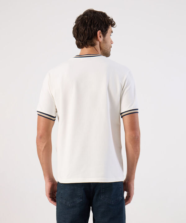 Camiseta Con Rib En Contraste Para Hombre