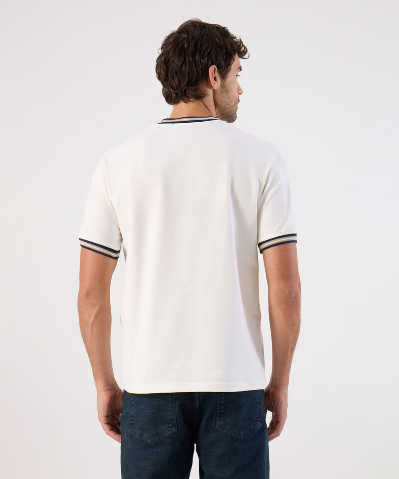 Camiseta Con Rib En Contraste Para Hombre
