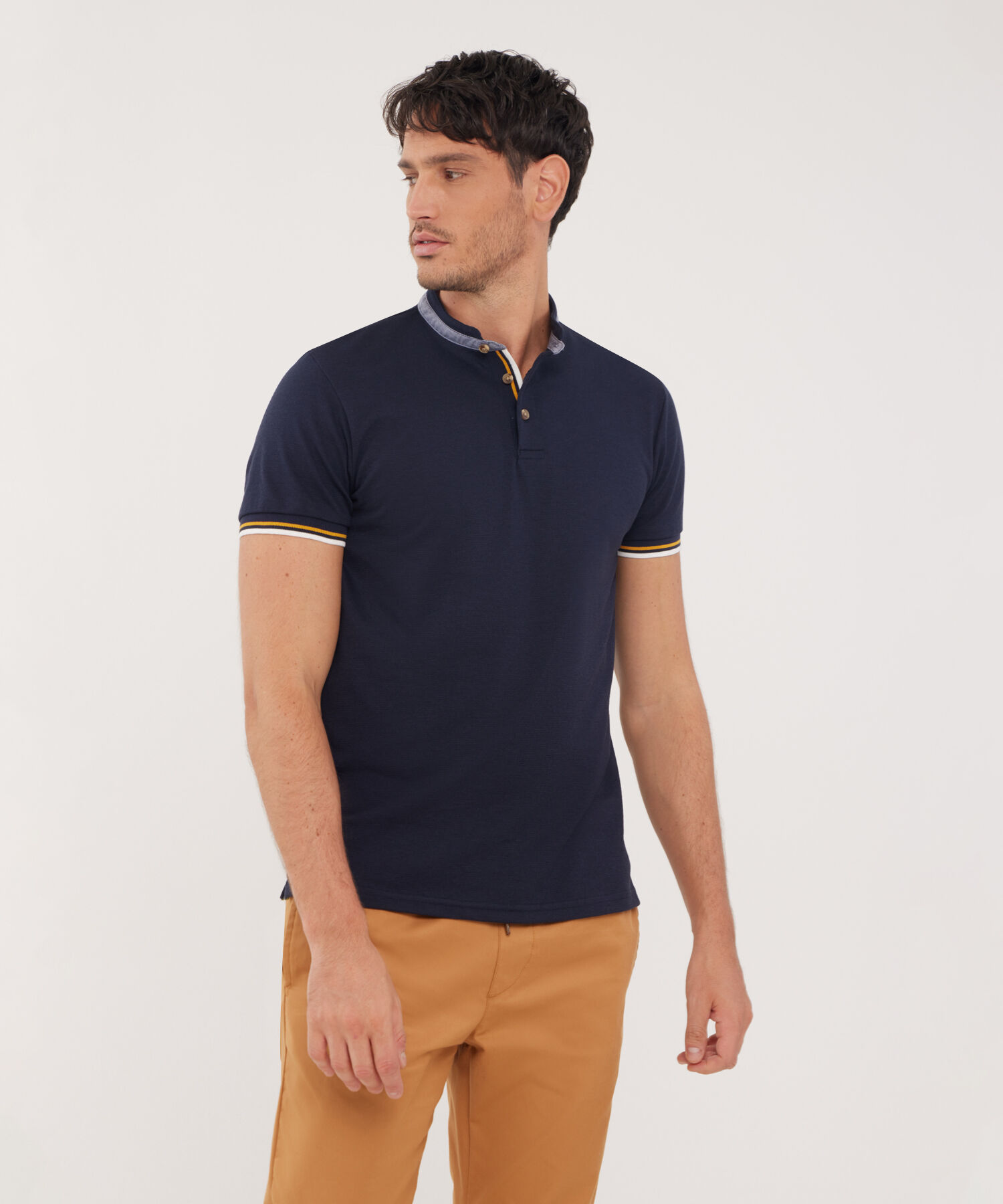 Polo Unicolor Cuello Neru