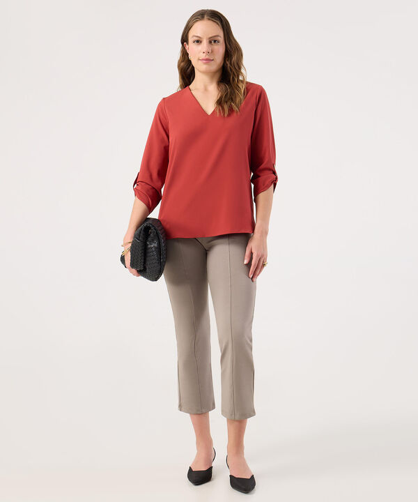 Blusa con Escote en V image number null