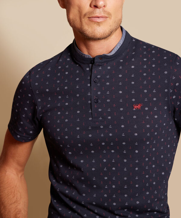 Polo Estampado Cuello Neru