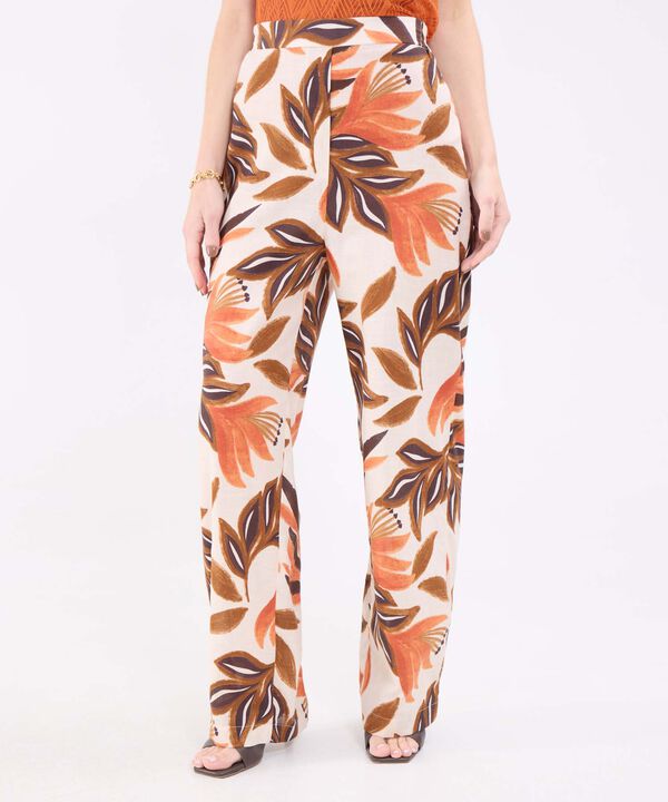 Pantalón Fluido Estampado image number null