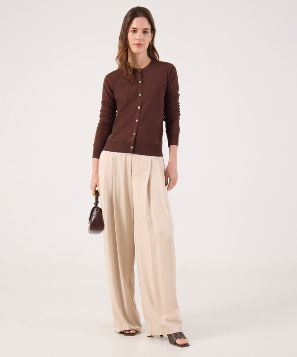 Saco Tipo Cardigan Unicolor  image number null