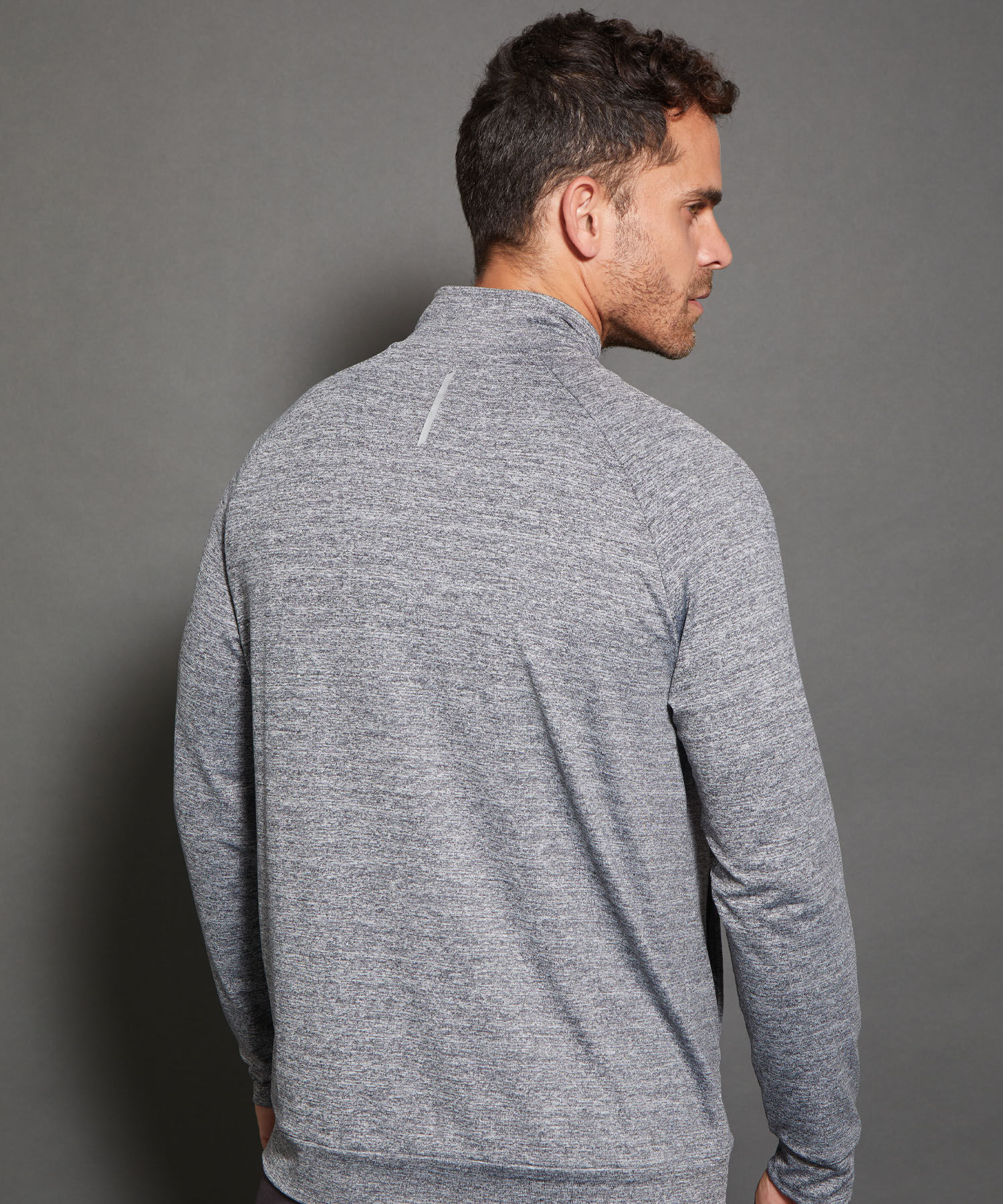 Buzo Deportivo Cuello Alto Con Cremallera Y Bolsillos Ribete