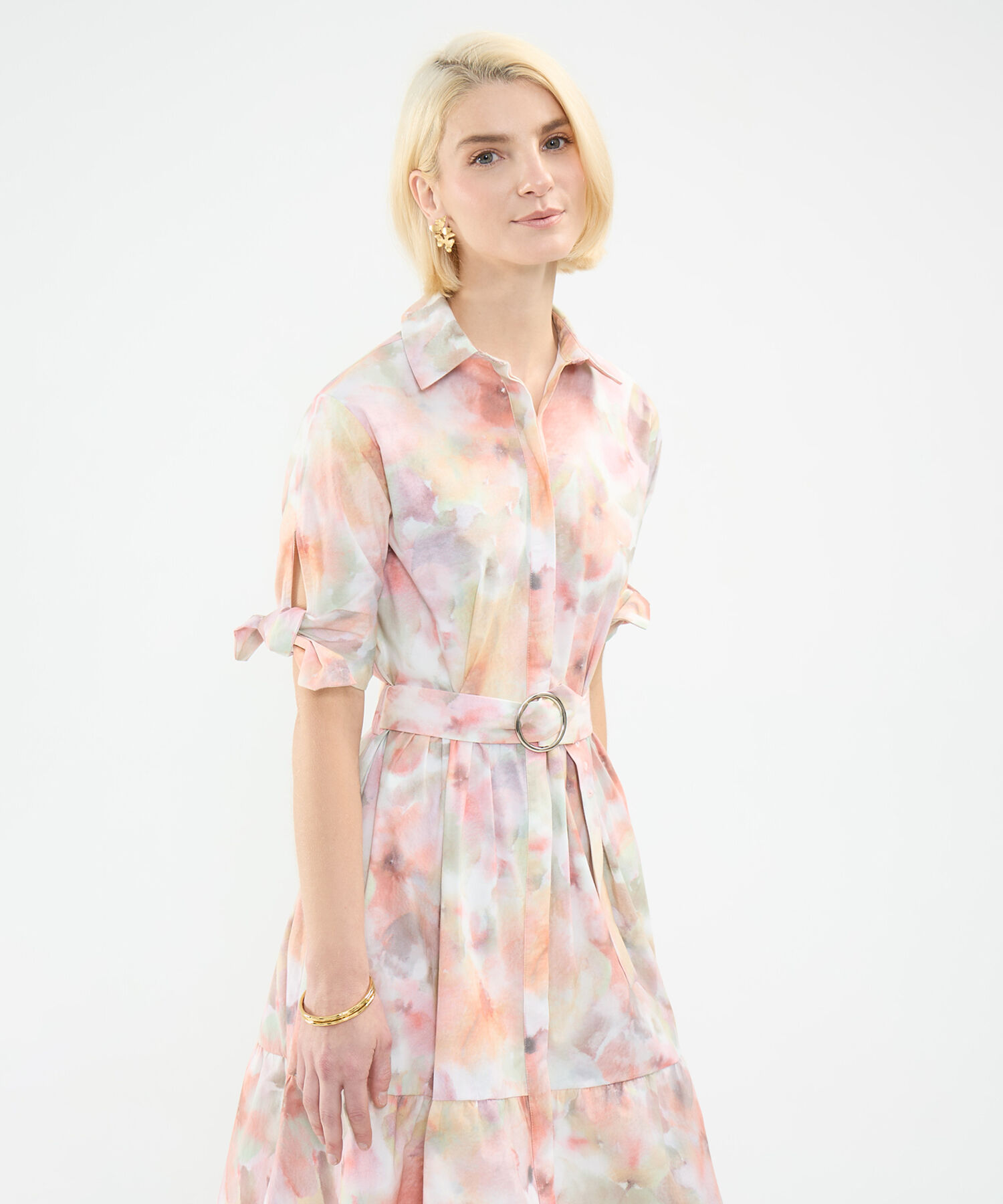 Vestido Camisero Estampado