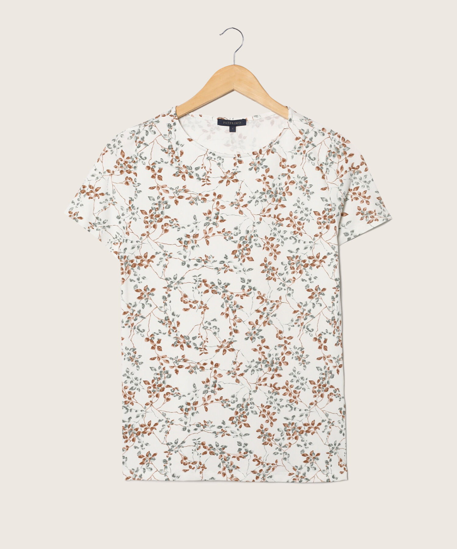 Camiseta Manga Corta Cuello Redondo Estampada