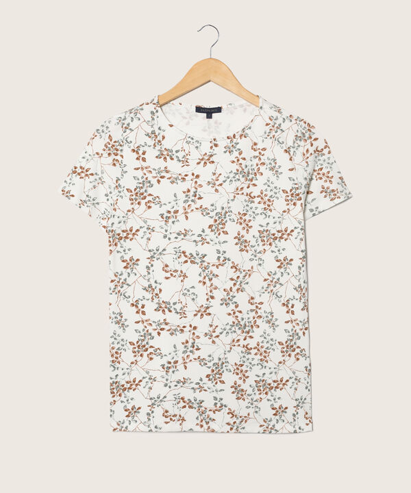 Camiseta Manga Corta Cuello Redondo Estampada