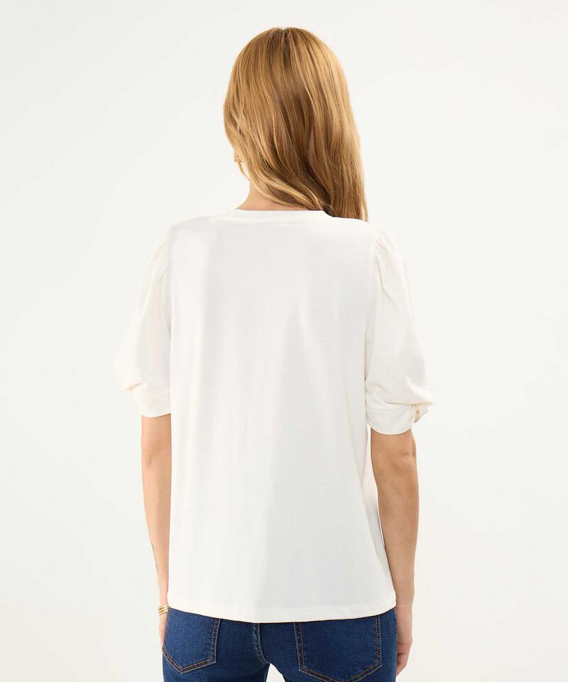 Camiseta Estampada con Ruche