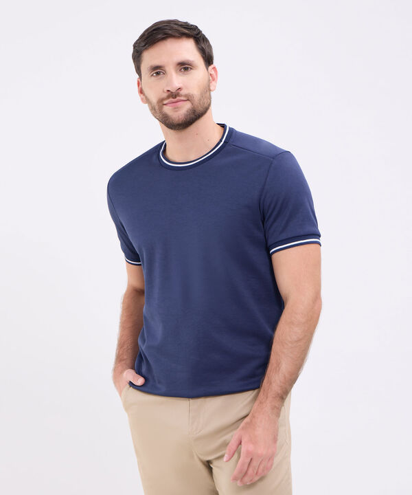 Camiseta Cuello Tejido image number null