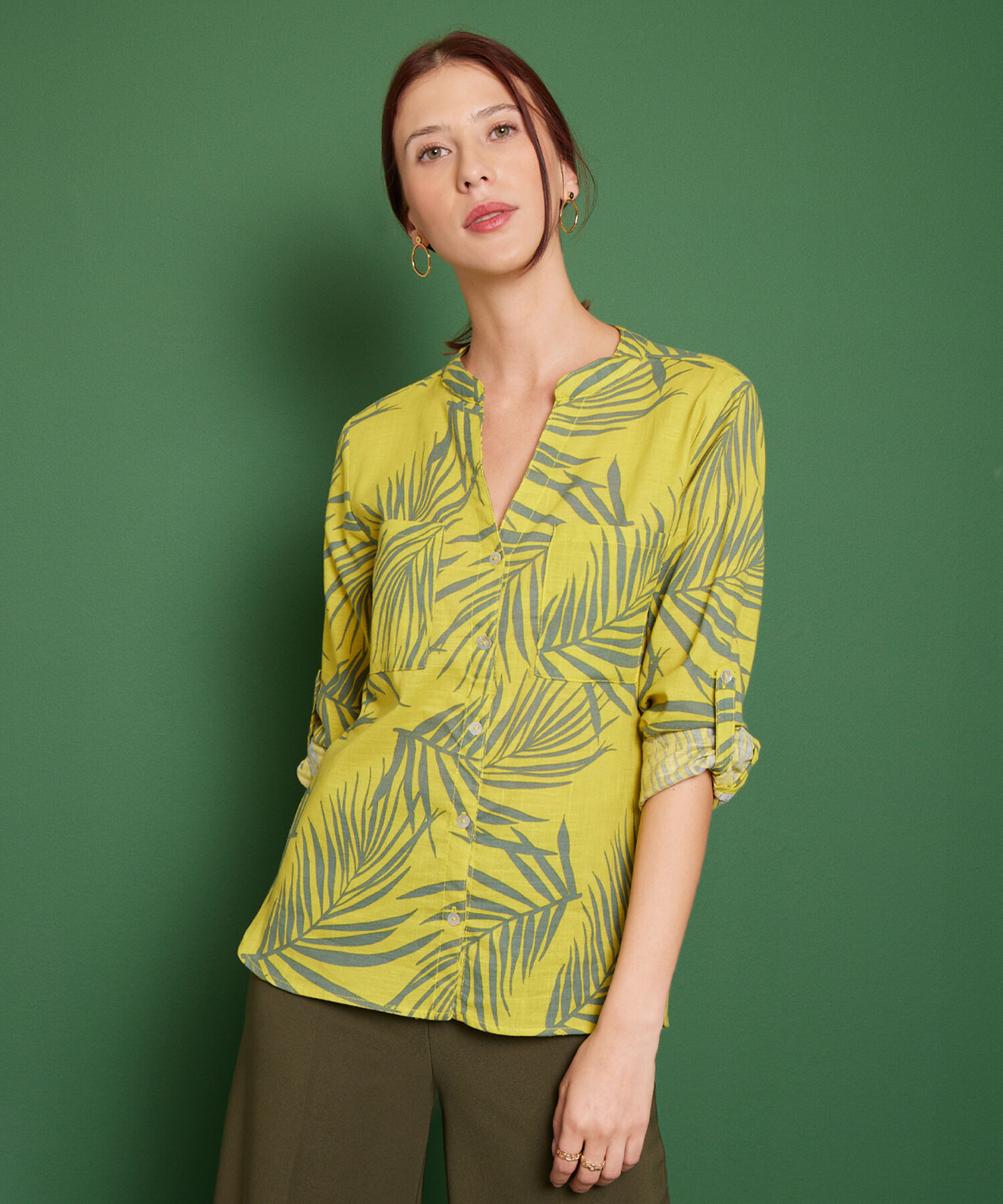 Blusa Manga Larga  Estampada